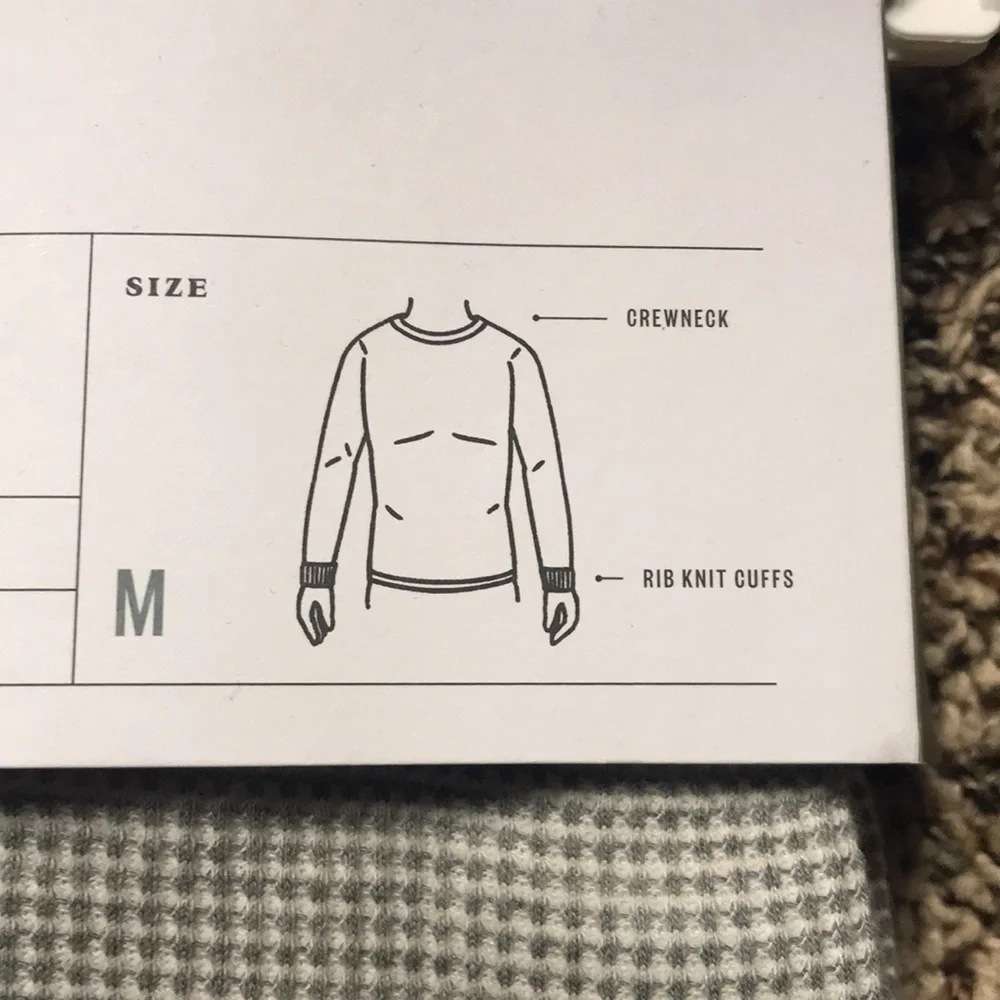 🐠Goodfellow & Co Mens Thermal Rib Knit Base Layer Long Sleeve Tee | NWT - Picture 2 of 5